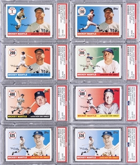 2006-2008 Topps Mickey Mantle Home Run History Complete Set (536) - #1 on the PSA Set Registry! 